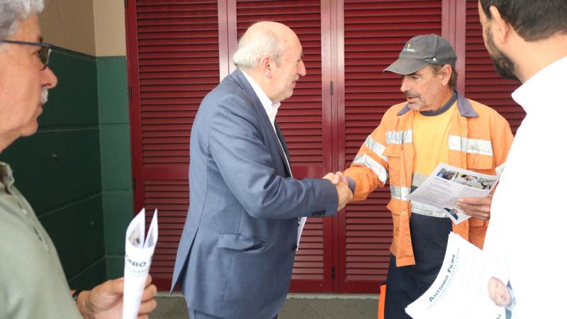 Contacto com trabalhadores da Câmara Municipal do Funchal