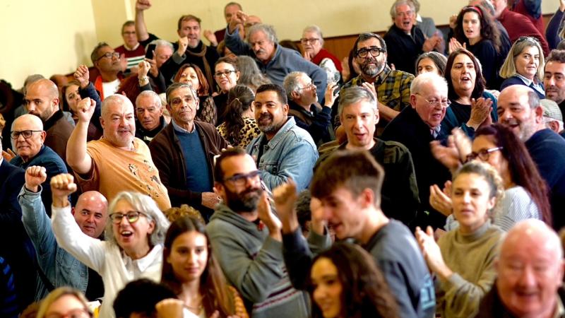 Almoço com apoiantes, no Clube Recreativo do Feijó